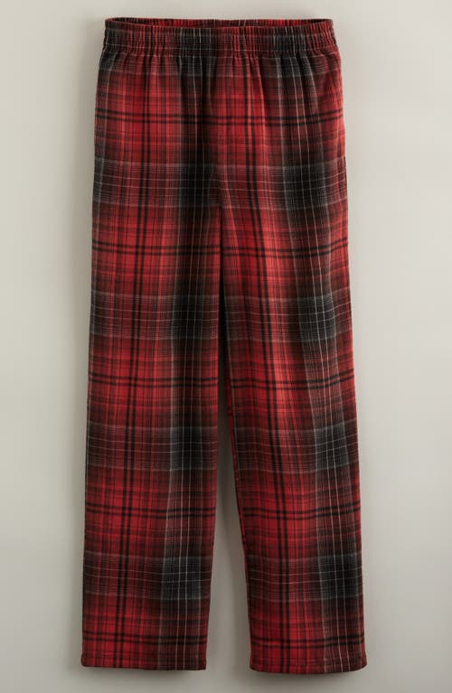 Nordstrom Kids' Plaid Flannel Pajama Pants In Red