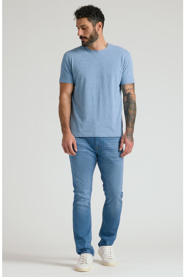 Straight Fit Comfort Jeans, Alternate, color, MEDIUM INDIGO WASH