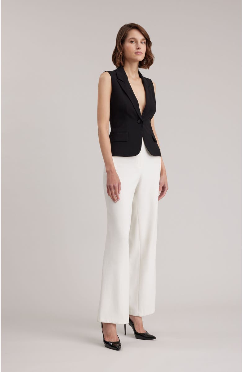 Anne Fontaine Varly Vest, Alternate, color, Black