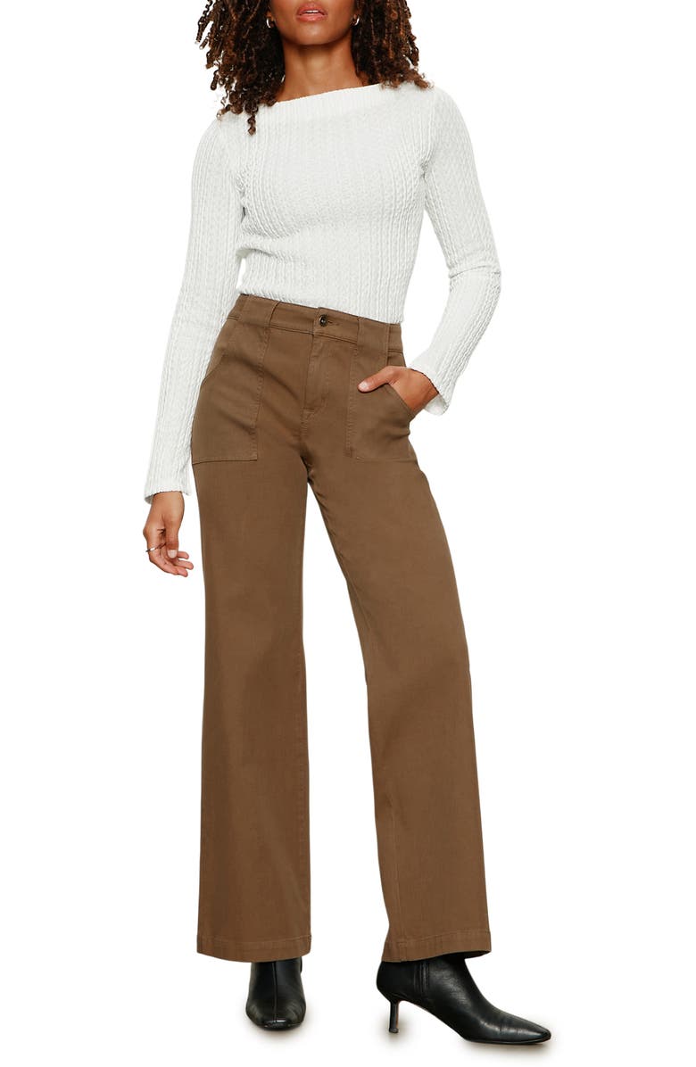Sanctuary Boat Neck Rib Top, Alternate, color, Chalk White