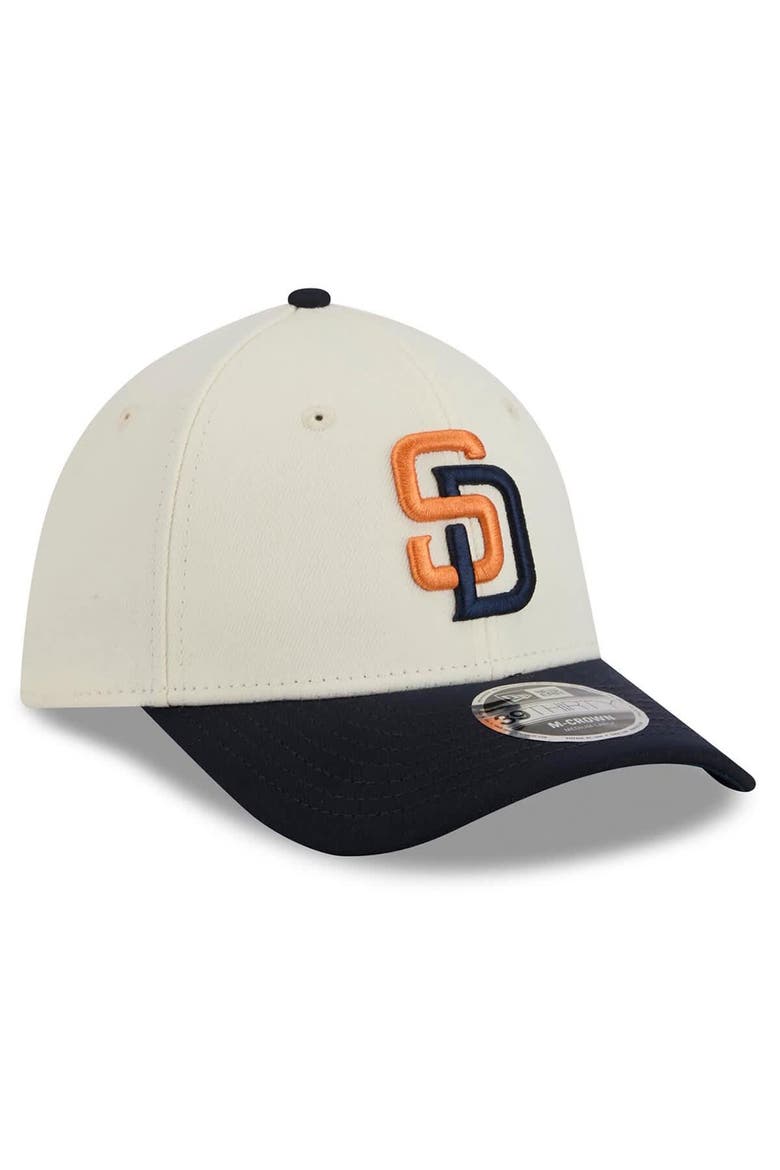 Men's New Era Cream/Obsidian San Diego Padres 2026 City Connect M-Crown 39THIRTY Flex Hat, Alternate, color, Cream