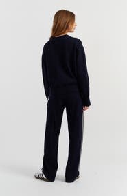 Chinti & Parker Snoopy Varsity Cotton Cardigan Sweater