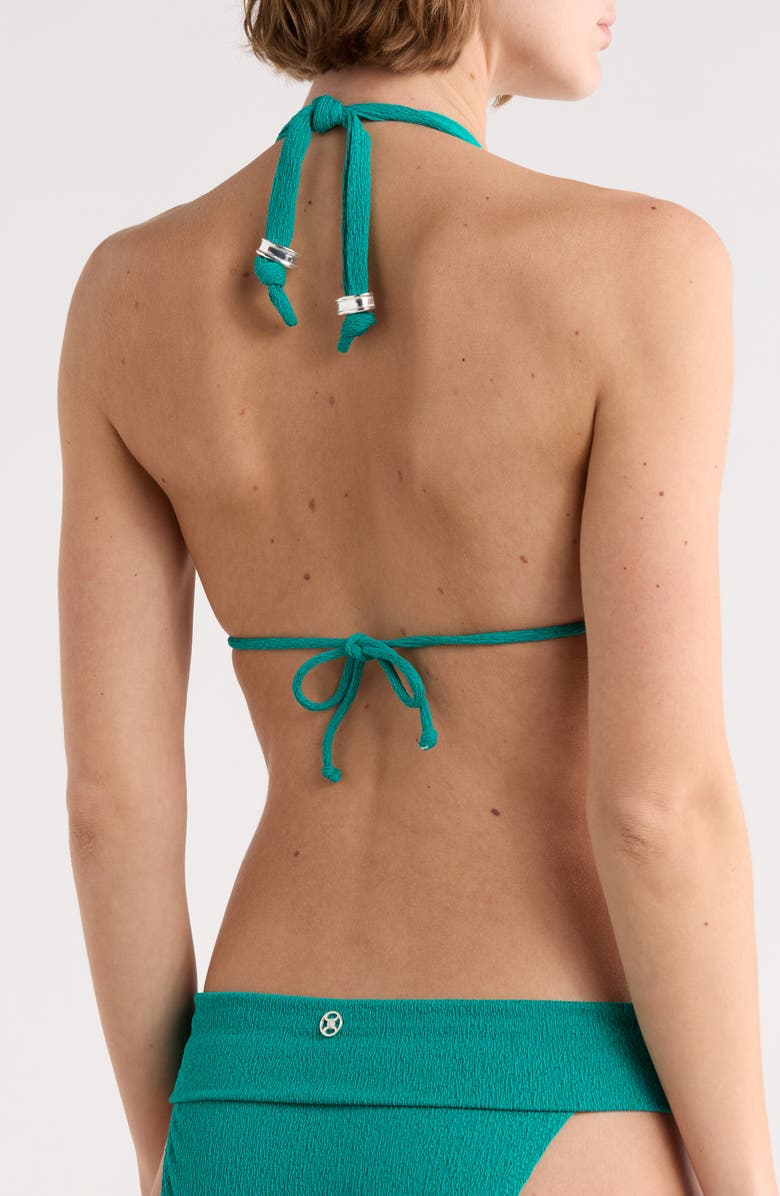 ViX Paula Hermanny Firenze Triangle Bikini Top, Alternate, color, Green
