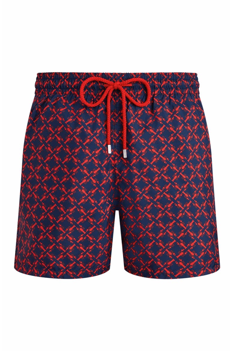 Men's Homard Pixel Ultra-Light and Packable Swim Shorts, Alternate, color, BLEU MARINE