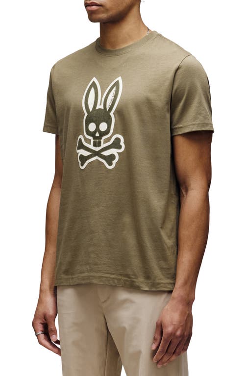 Psycho Bunny Ryder Appliqué Graphic T-shirt In Green