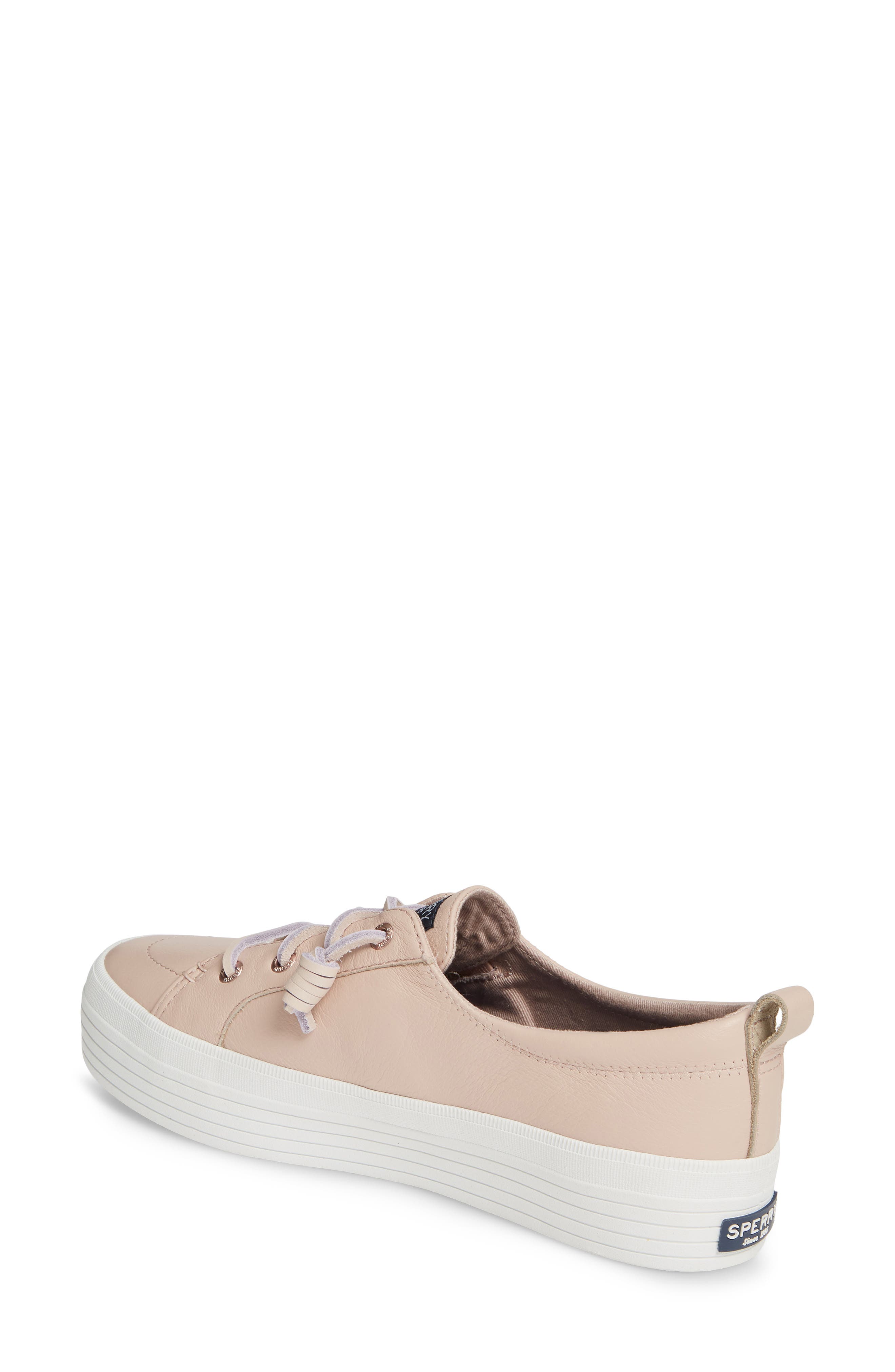 Crest Vibe Platform Sneaker, Alternate, color, ROSE LEATHER