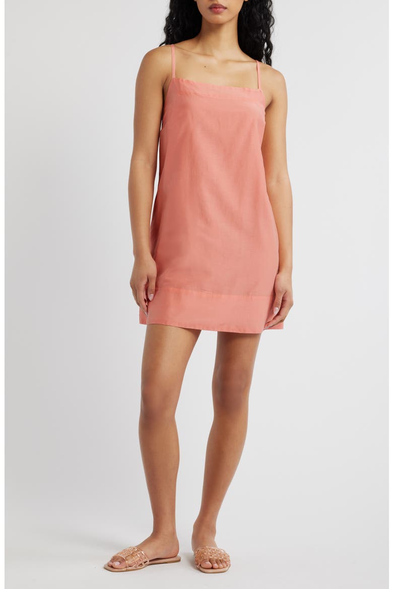 Misa Sleeveless A-Line Dress, Alternate, color, CORAL ROSE