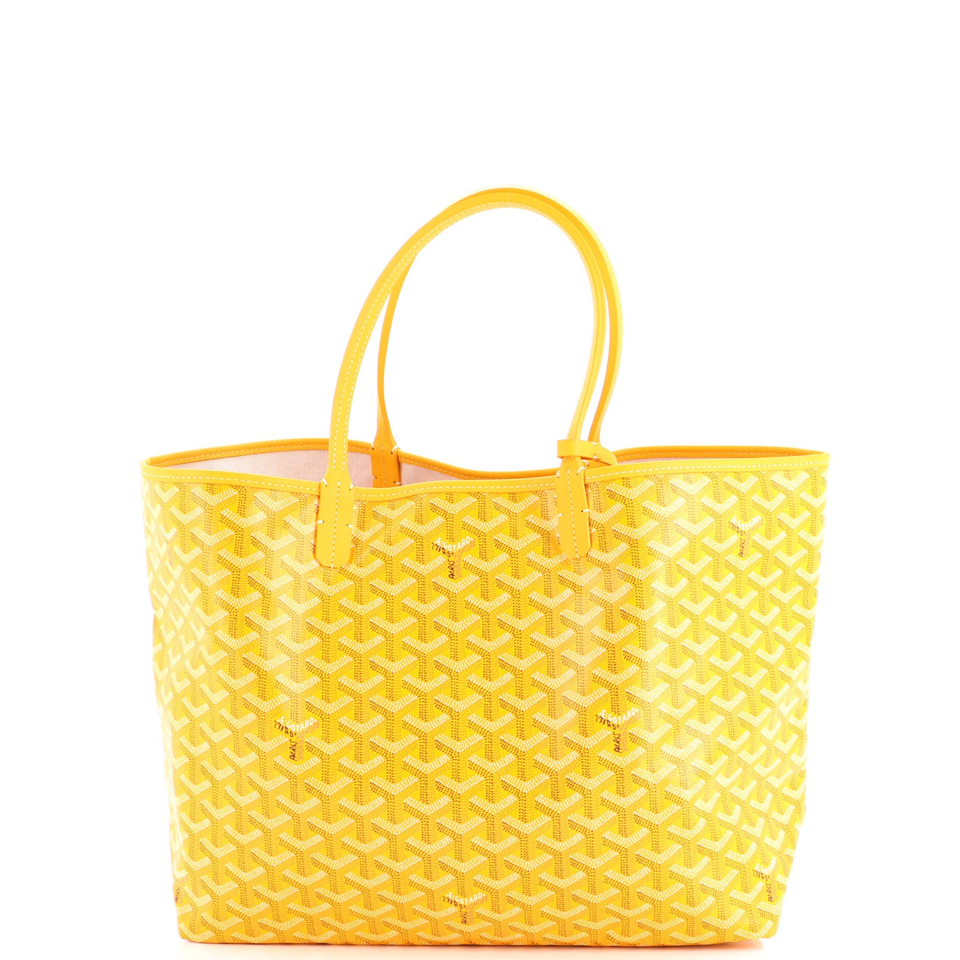 Pre-Owned Goyard Saint Louis Tote Coated Canvas PM, Main, color, Yellow