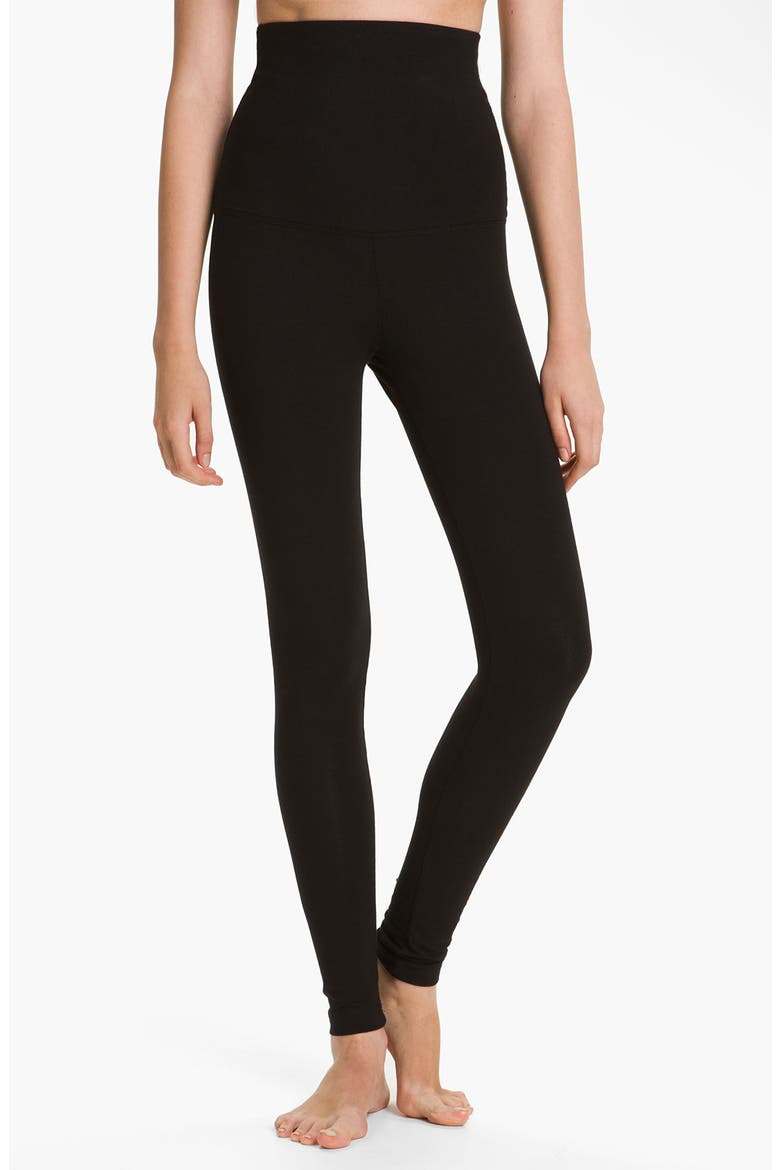 Lyssé High Waist Control Top Leggings, Main, color, BLACK