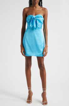 Orion Satin Bodice Strapless Minidress