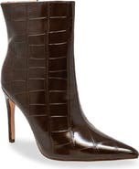 CHASE AND CHLOE Croc Embossed Bootie