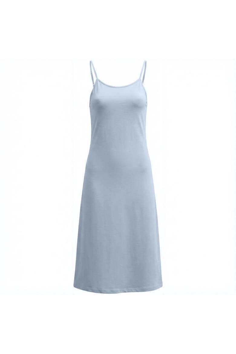 A-Line Woven Adjustable Strap Relaxed Fit Slip Jumper, Main, color, Blue