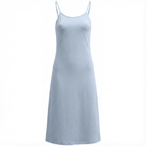 A-Line Woven Adjustable Strap Relaxed Fit Slip Jumper