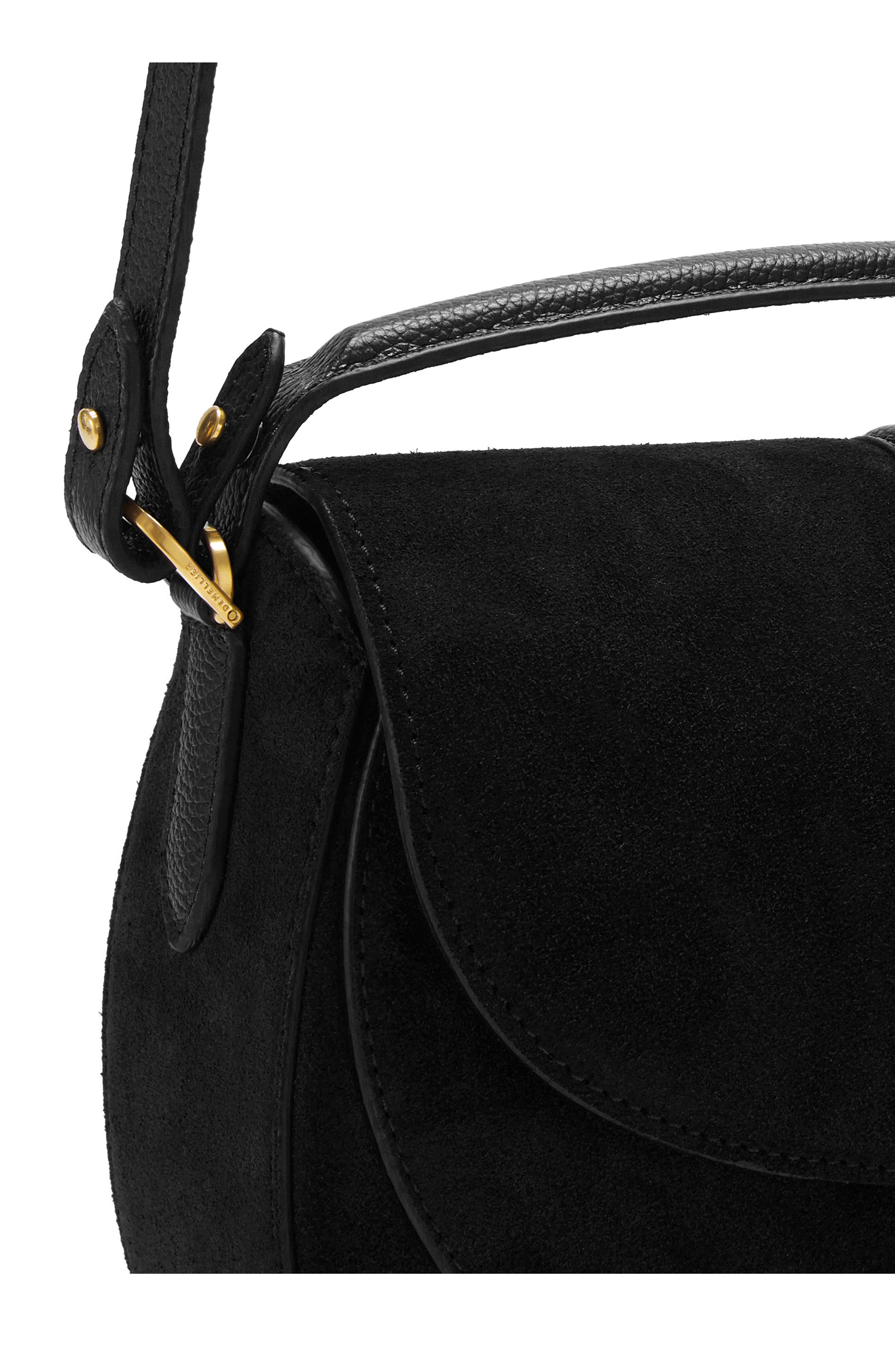 N127 The Siena Saddle Bag, Alternate, color, BLACK