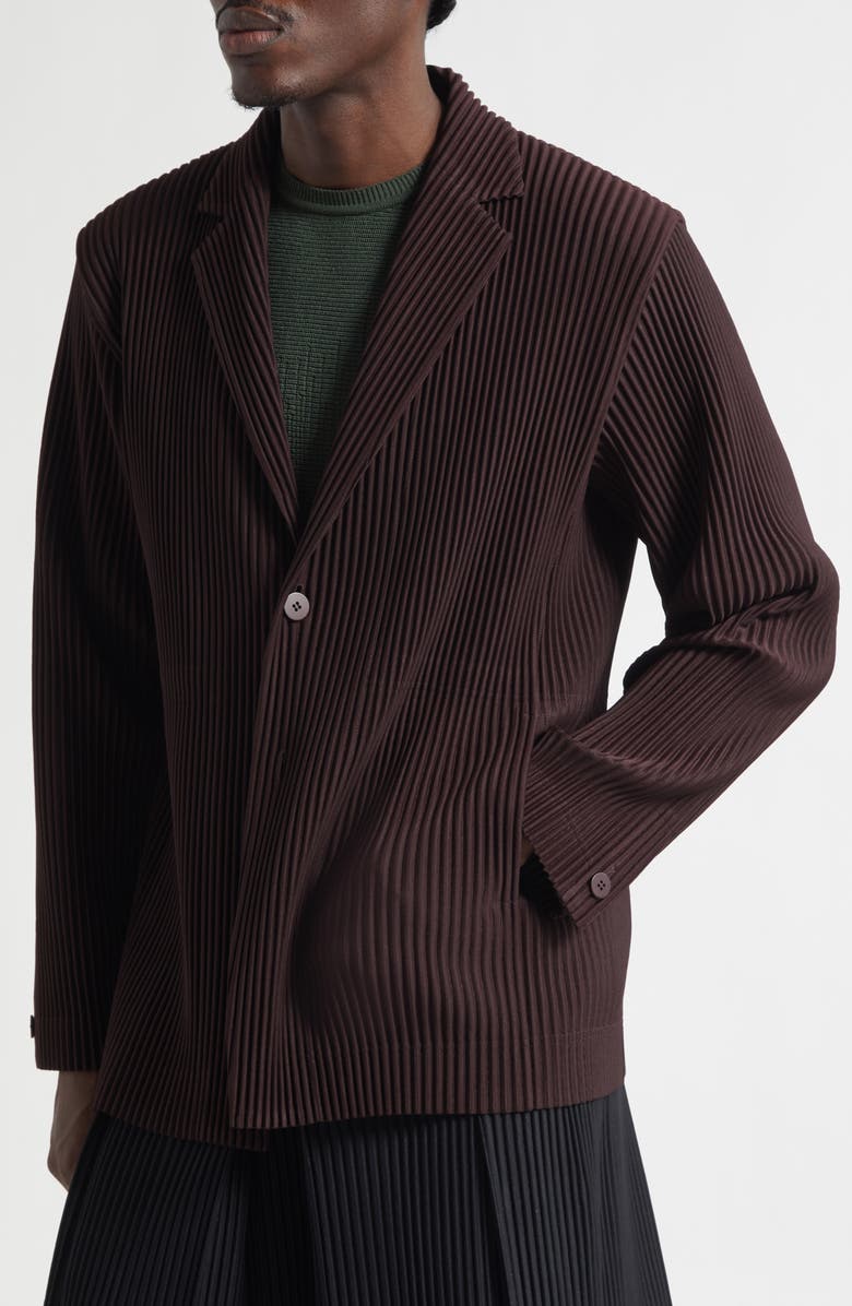 Homme Plissé Issey Miyake Tailored Pleats 2 Sport Coat, Alternate, color, 18-Egg Plant Black