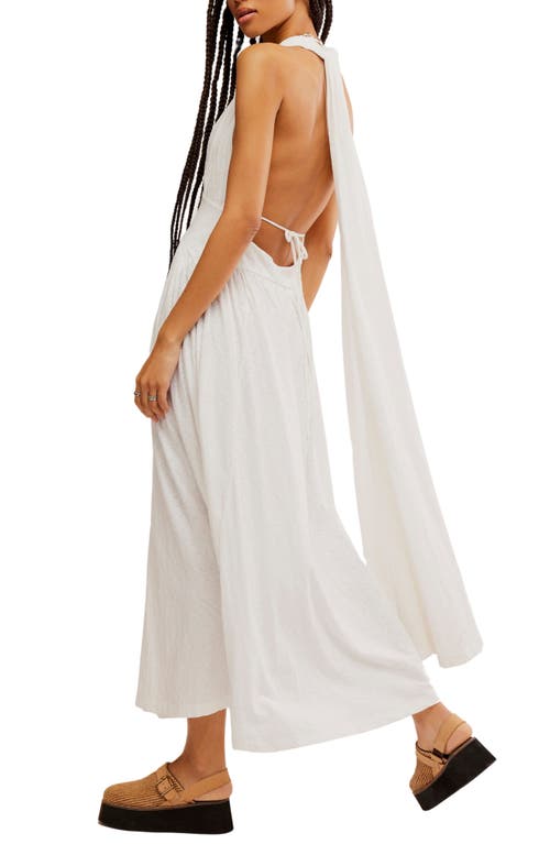 Shop Free People Selena Convertible Halter Maxi Dress In Ivory