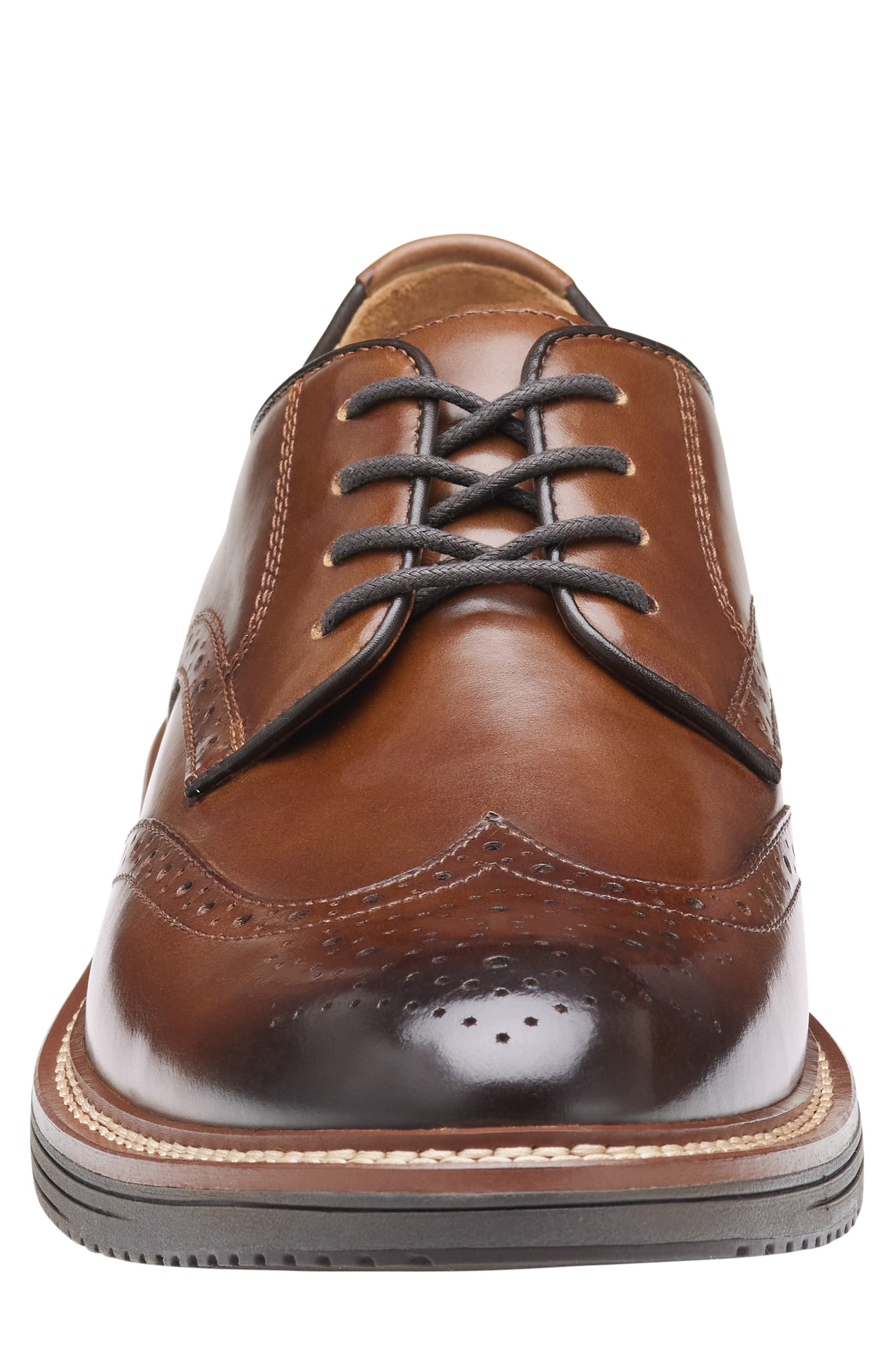 Upton Wingtip Derby, Alternate, color, TAN/TAN FULL GRAIN