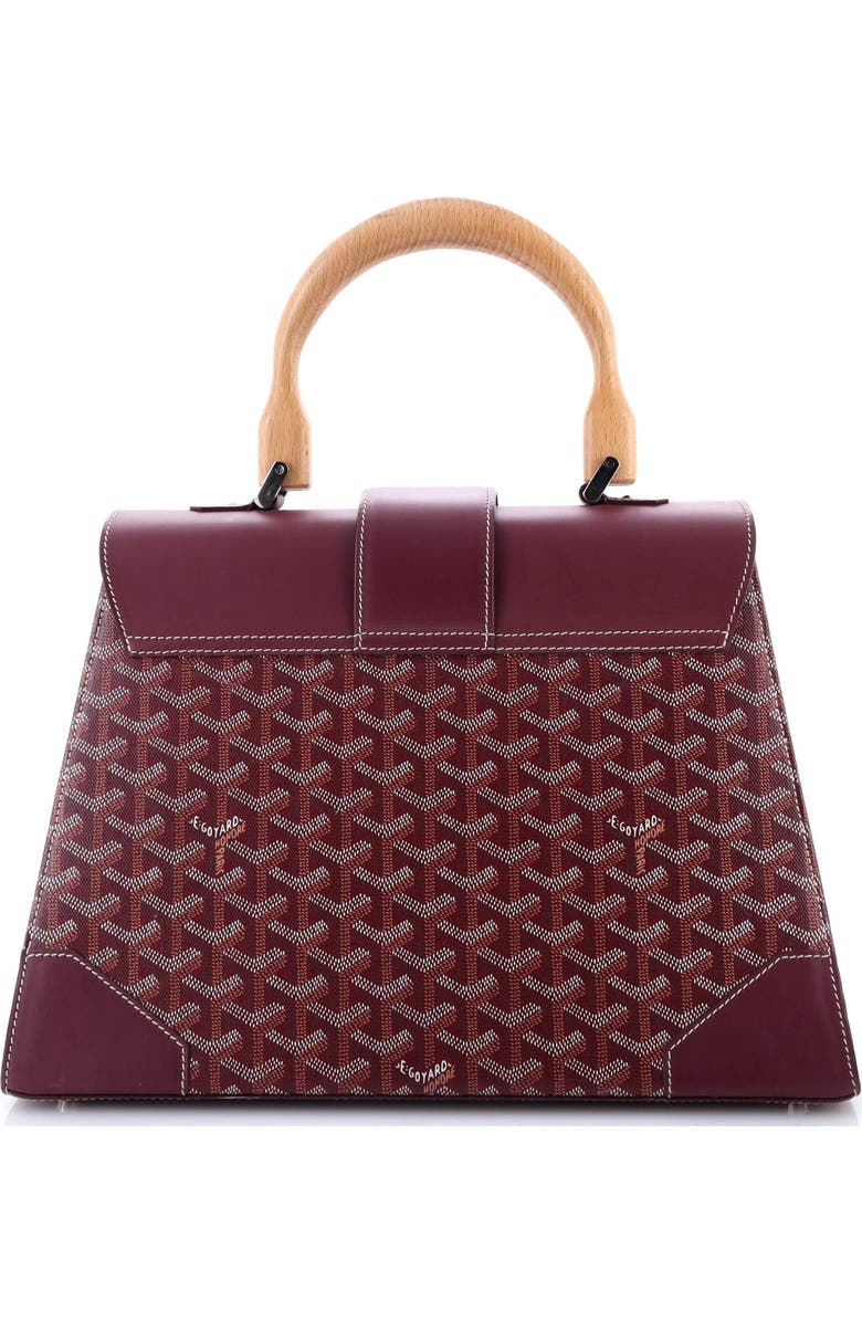 Pre-Owned Goyard Saigon Top Handle Bag Coated Canvas with Leather MM, Alternate, color,