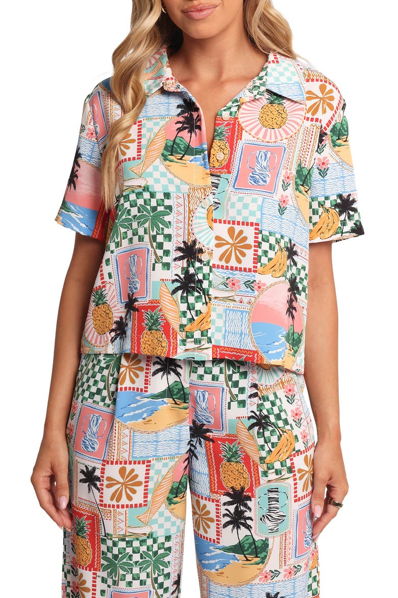 Valeria Shirt, Main, color, OFF WHITE MULTI
