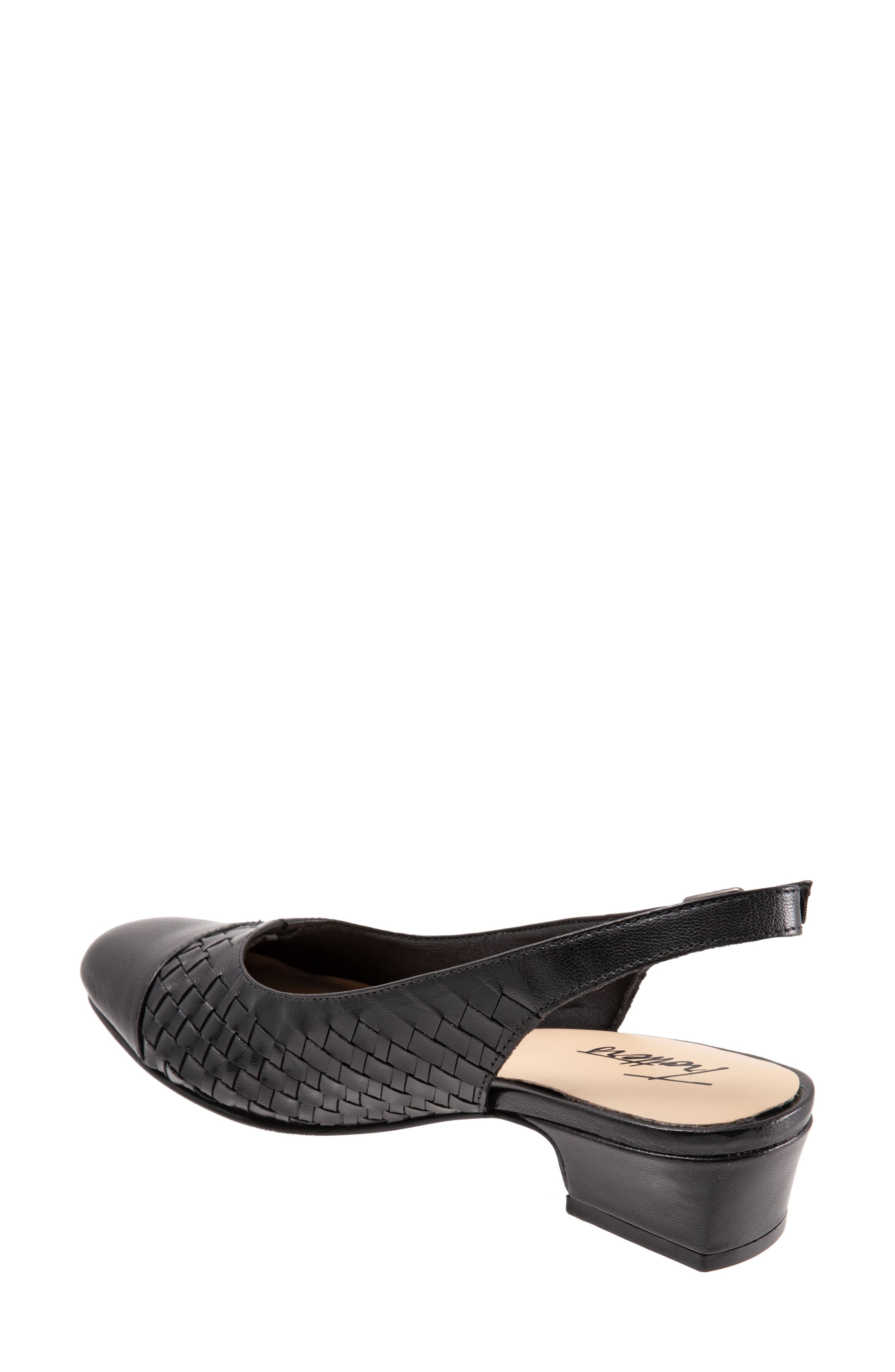 Trotters Dea Woven Slingback Pump, Alternate, color, Black