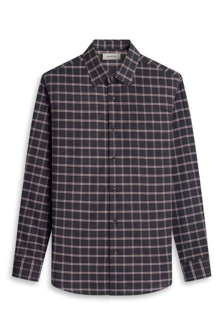 Julian Plaid Cotton and Cashmere Shirt, Alternate, color, ANTHRACITE