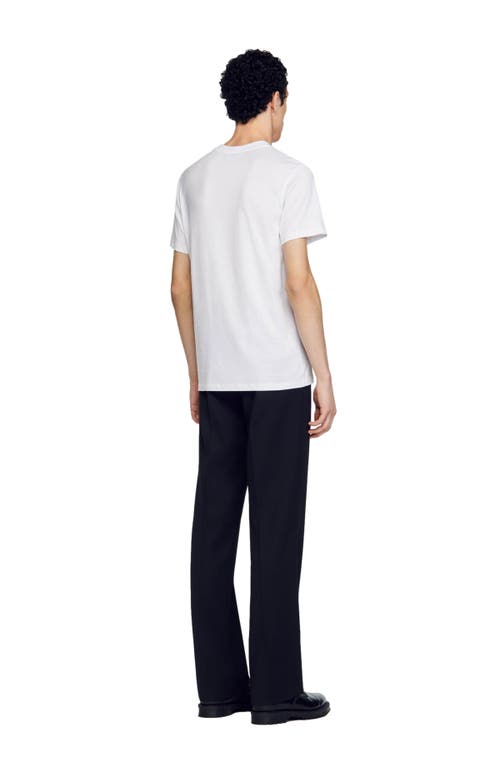 Sandro Short-sleeved T-shirt In White