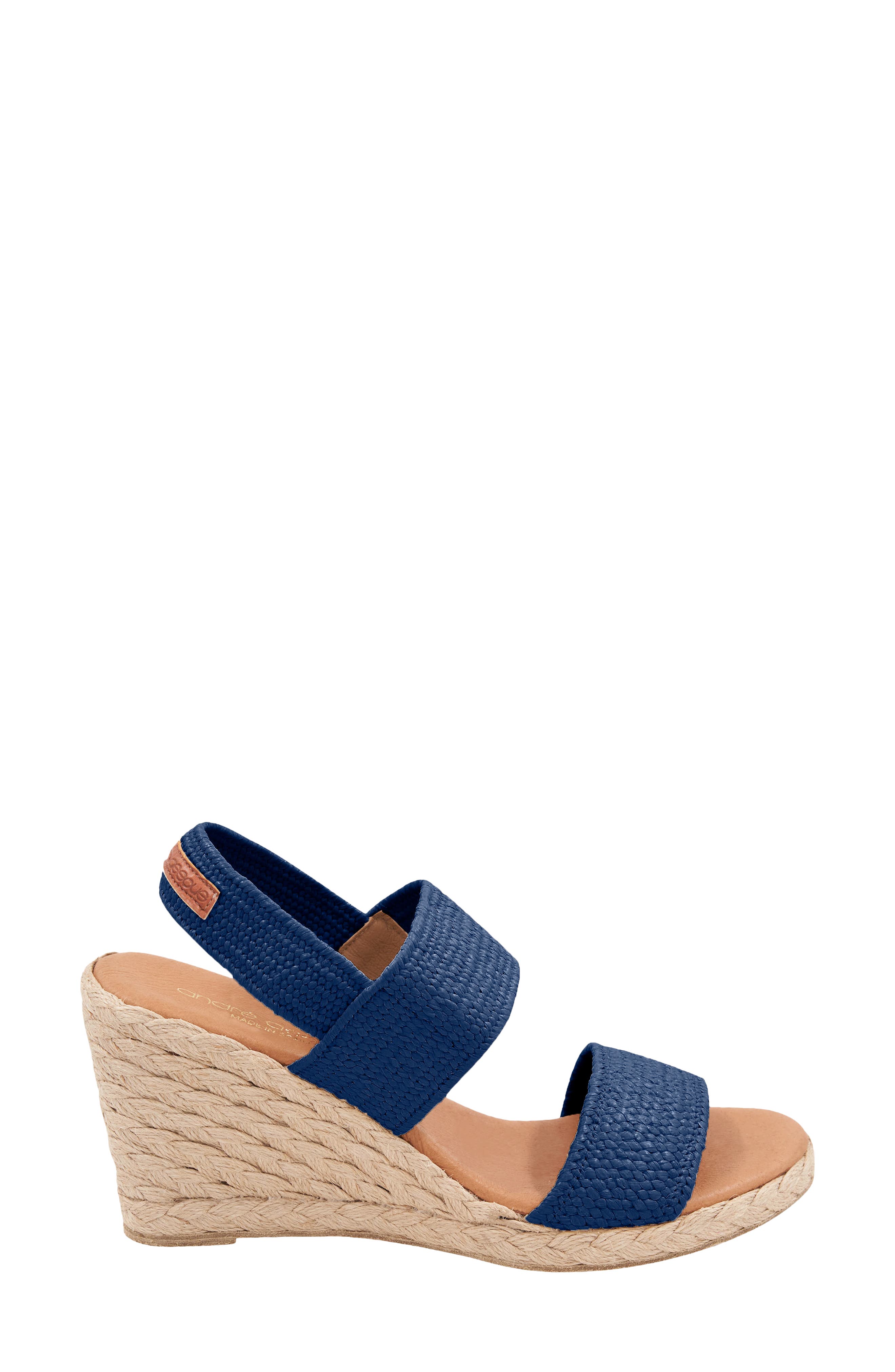 Allison Espadrille Wedge Sandal, Alternate, color, NAVY