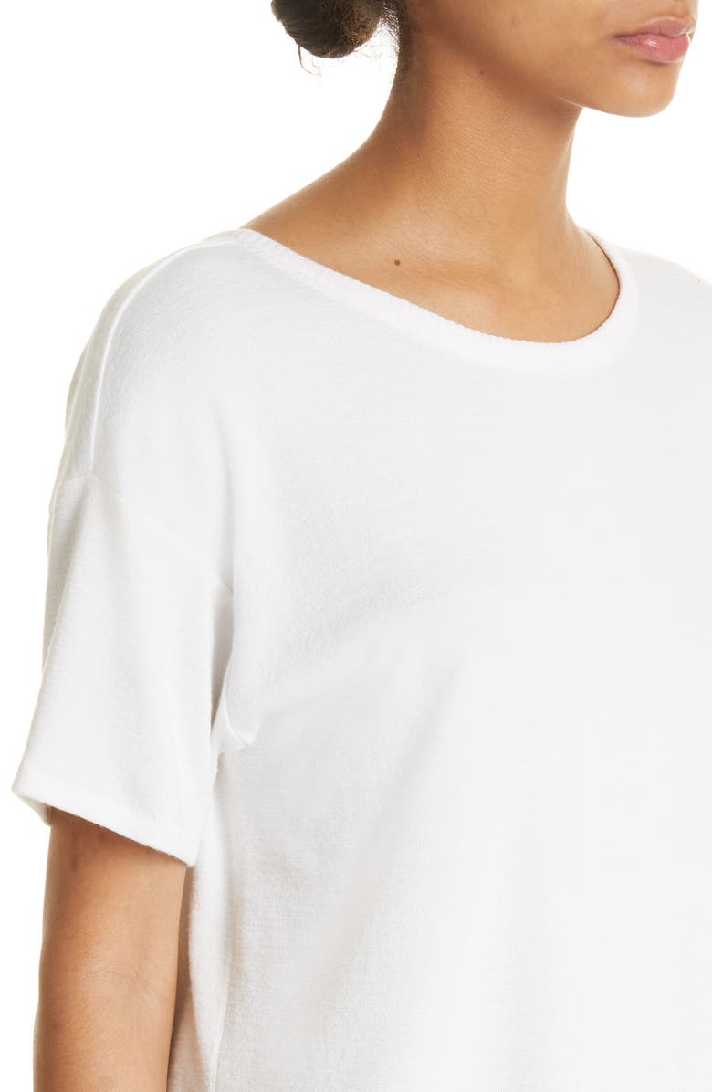 rag & bone The Knit Open Back T-Shirt, Alternate, color, 