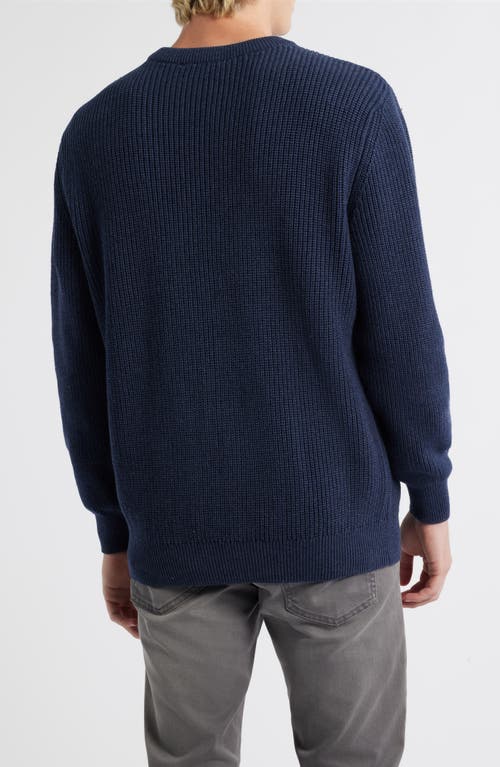 Alex Crane Bay Organic Cotton Sweater In Blue