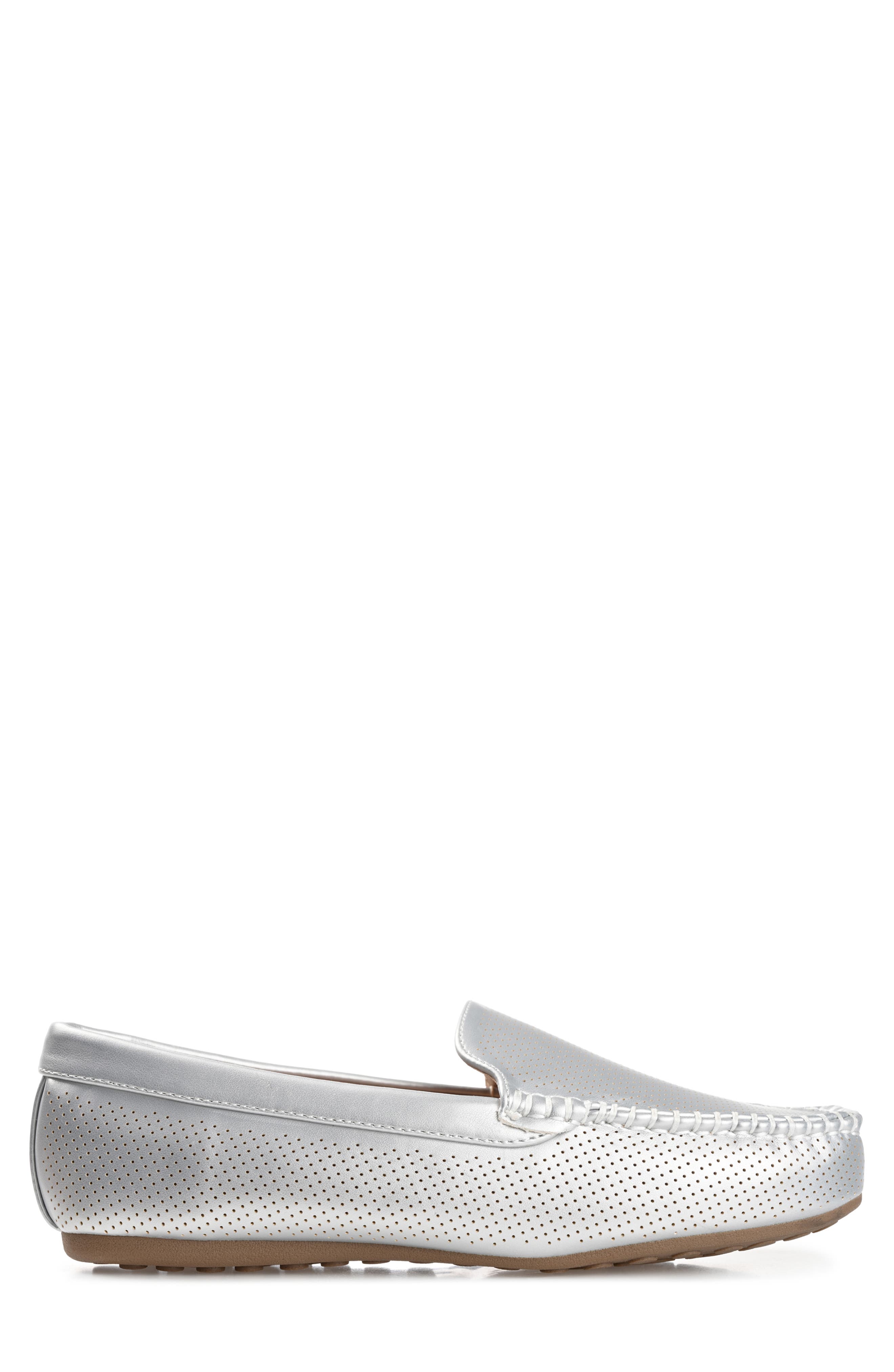 Halsey Loafer - Wide Width, Alternate, color, SILVER
