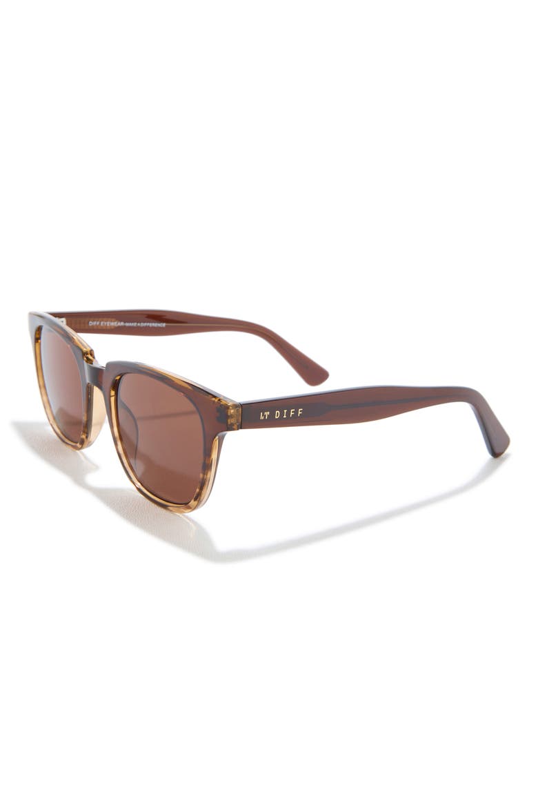 Grayson 52mm Square Sunglasses, Alternate, color, MOCHA GRADIENT/ BROWN