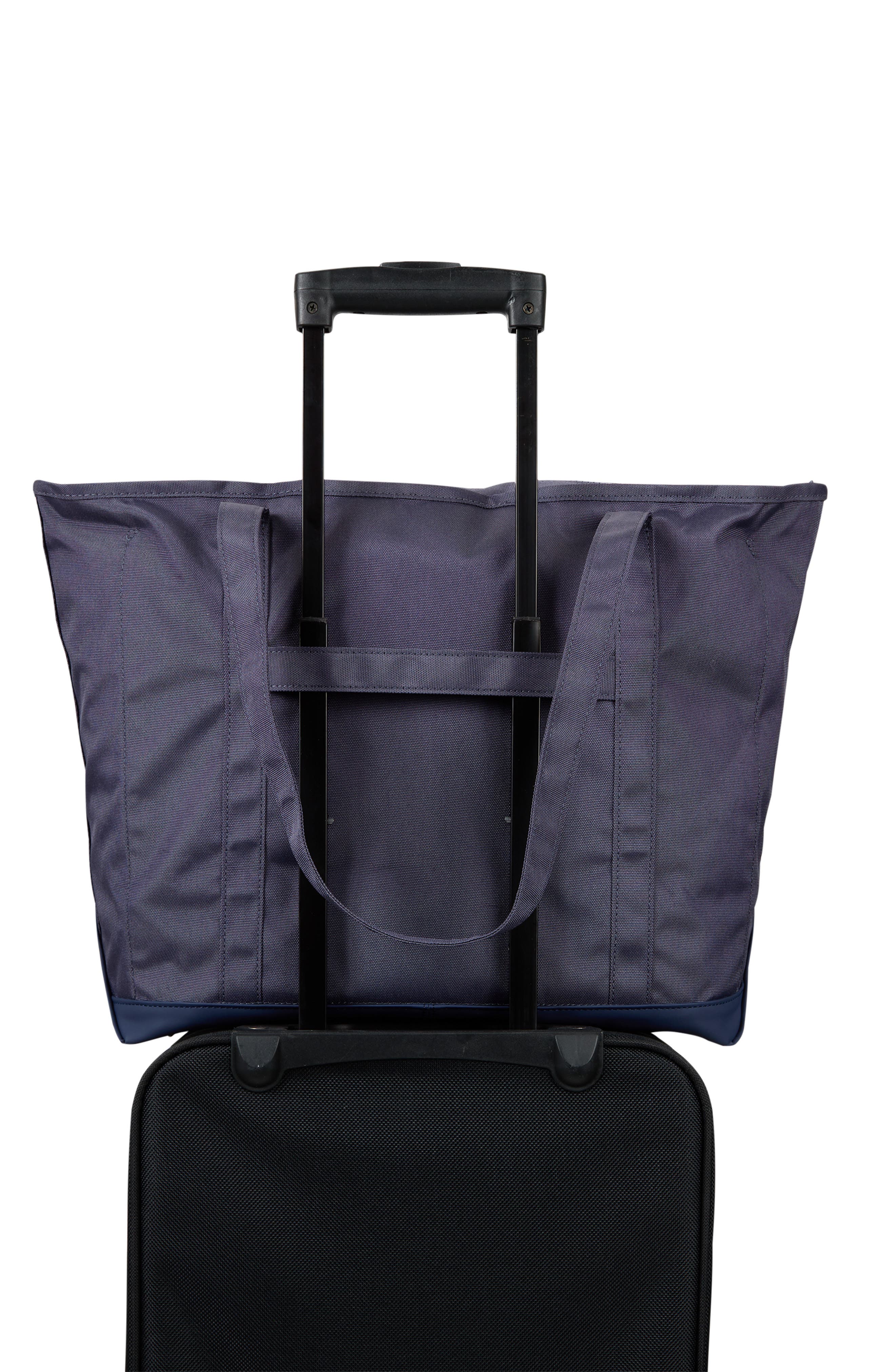 Campus Embroidered Tote, Alternate, color, DARK DENIM
