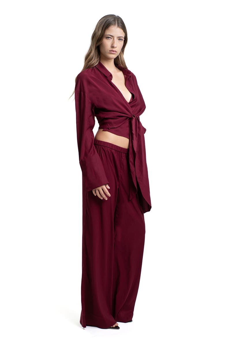 Gill pants, Alternate, color, Burgundy matt