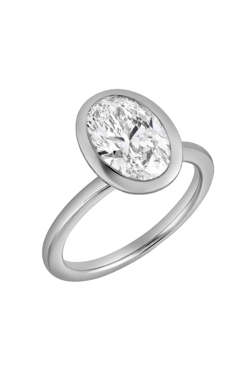 LuvMyJewelry Veradis 14K Gold 2.50 Ct Oval Lab Grown Diamond Engagement Ring, Alternate, color, 14K White Gold