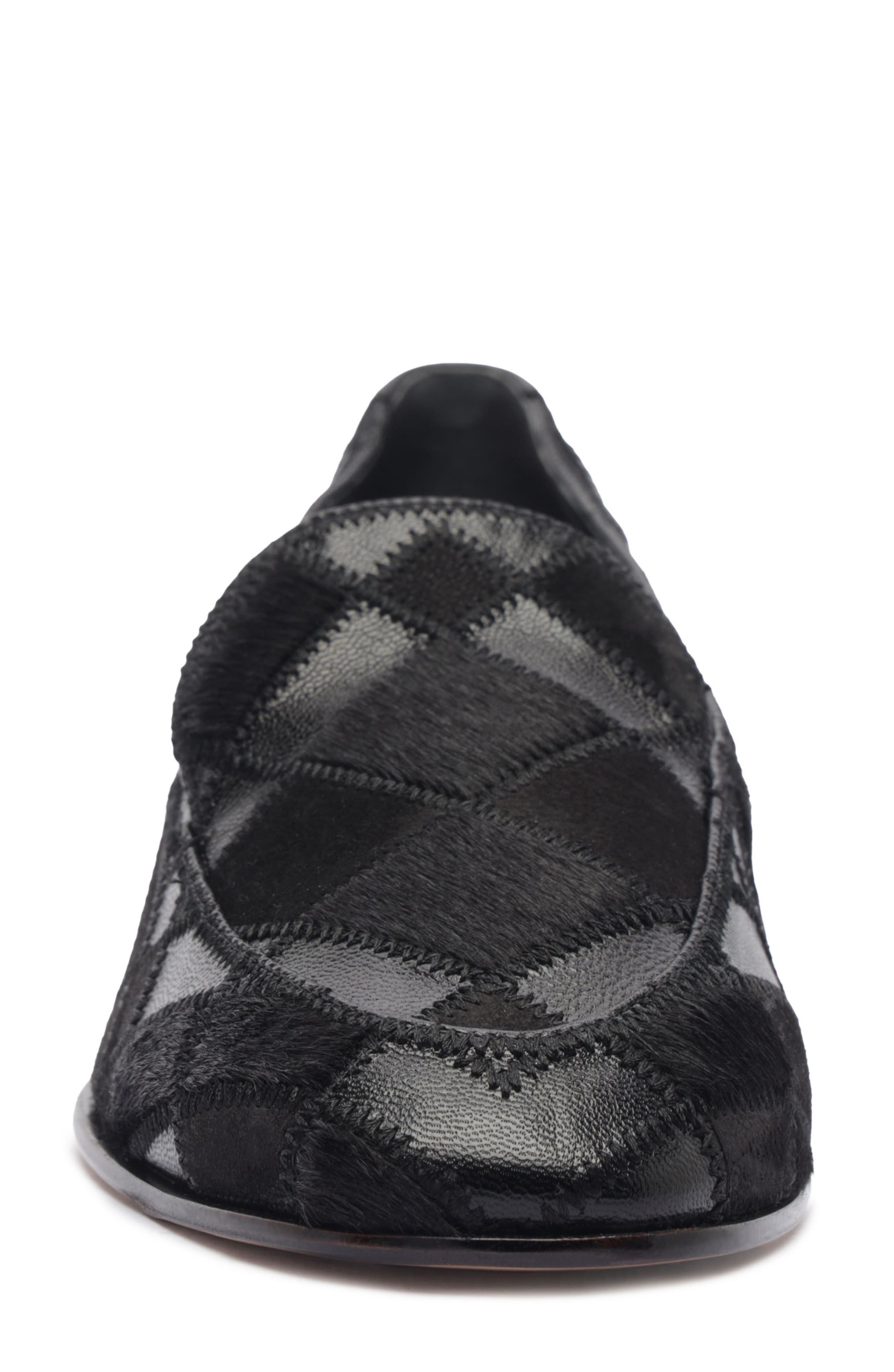 Annelise Leather Loafer, Alternate, color, BLACK