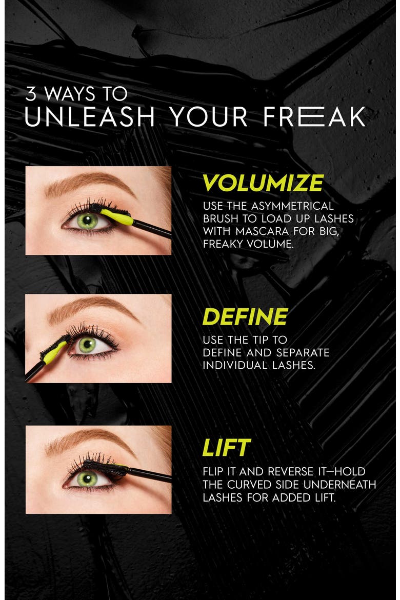 Lash Freak Volumizing & Lengthening Mascara, Alternate, color, BLACK