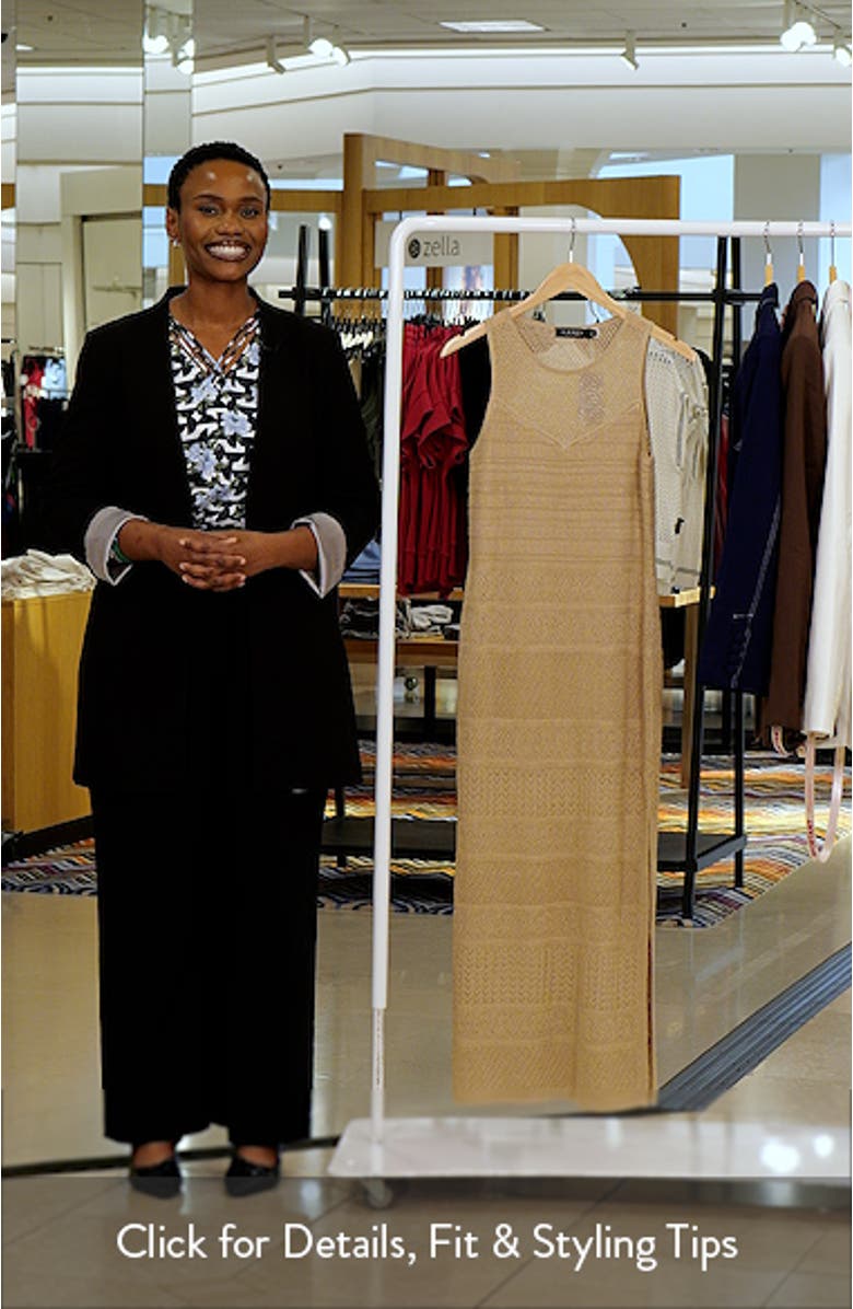 Pointelle Sleeveless Maxi Dress, sales video thumbnail