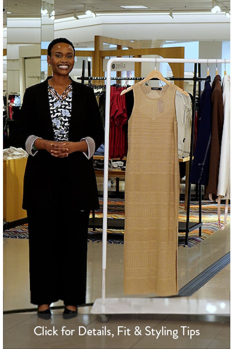 Pointelle Sleeveless Maxi Dress video
