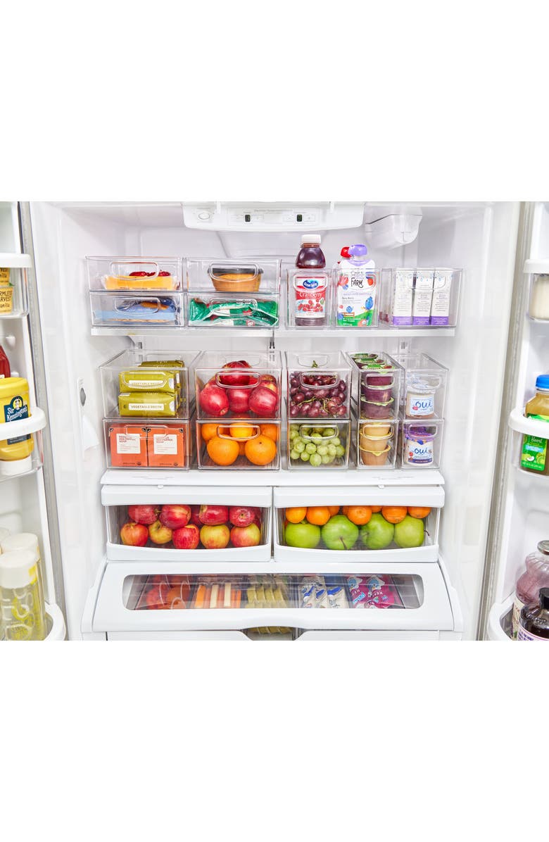 iDesign 18-Piece Clear Bin Organization Set, Alternate, color, Clear