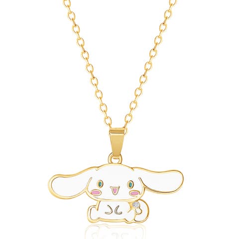 Cinnamoroll Enamel 3D Pendant, 18'' Chain