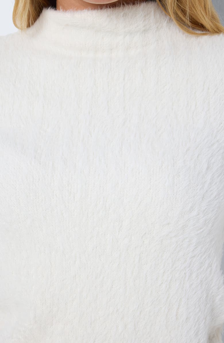 Noisy may Fluffy Funnel Neck Sweater, Alternate, color, 