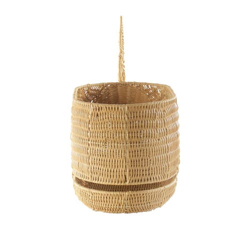 Kaplan Early Learning Company Whale Washable Wicker Floor Basket In Brown