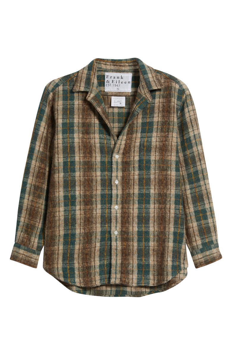 Frank & Eileen Eileen Relaxed Button-Up Shirt, Alternate, color, Brown Green Sand Plaid