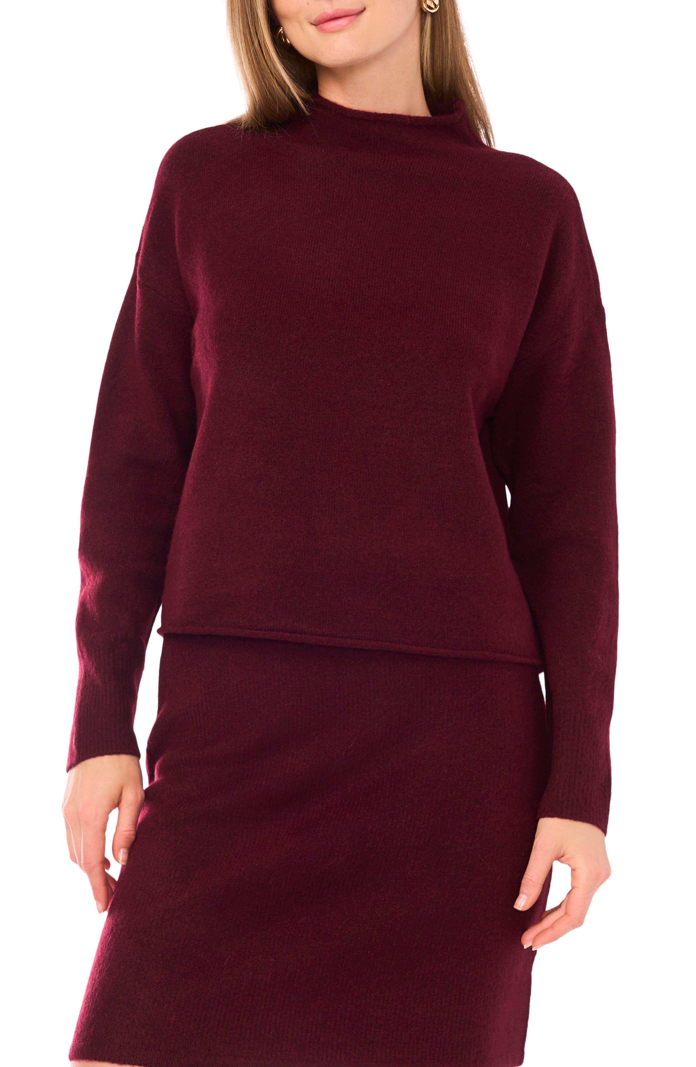 1.STATE Mock Neck Sweater