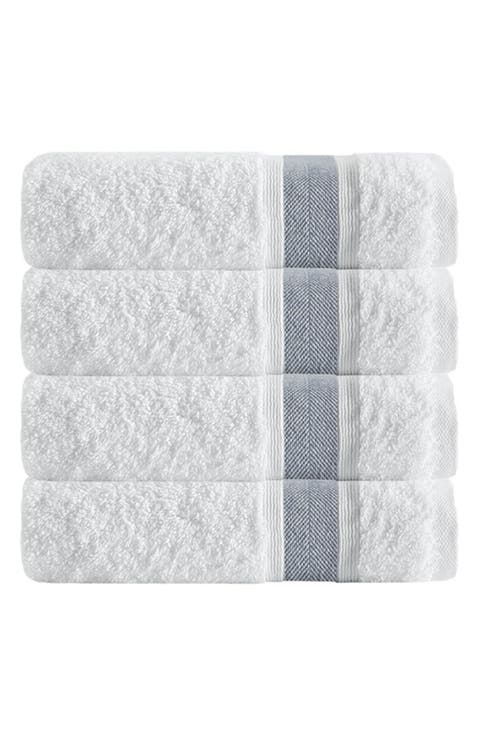Unique 4-Piece Turkish Cotton Bath Towels