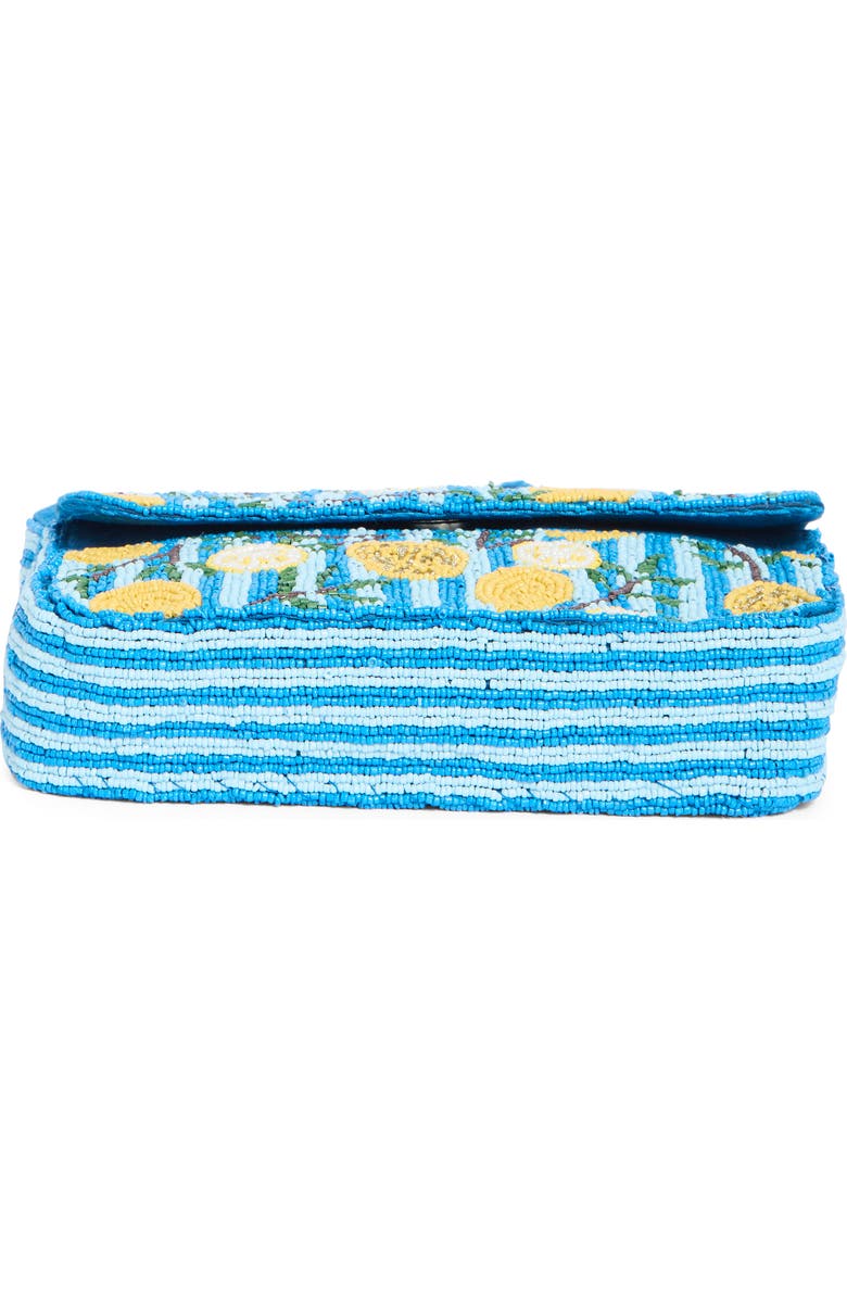 Collection XIIX Beaded Striped Lemon Shoulder Bag, Alternate, color, Blue Multi Stripe
