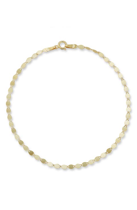 14k Gold Chain Anklet