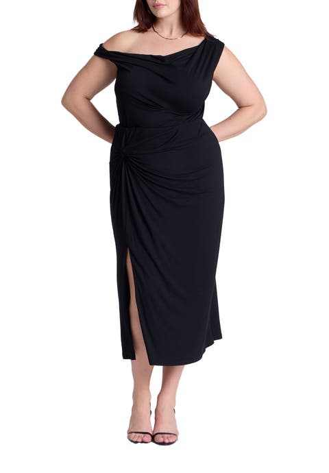 Twist Skirt With Slit