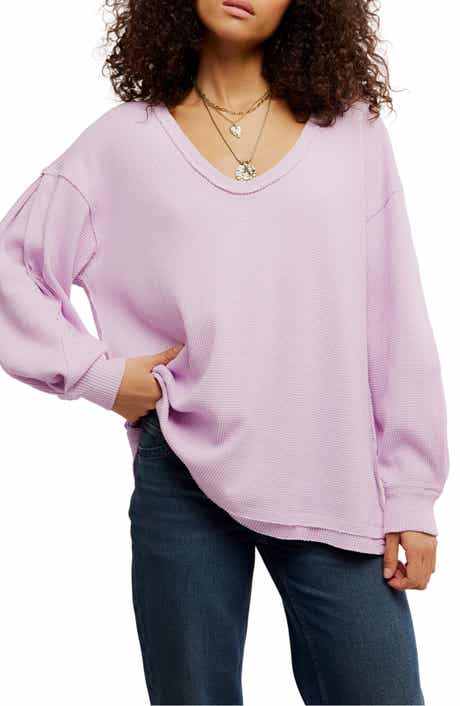 Free People Coast 2 Coast Oversize Thermal Top