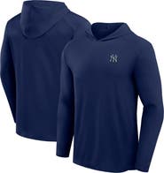 FANATICS Men's Fanatics Navy New York Yankees Front Office Power Mono Long Sleeve Hoodie T-Shirt